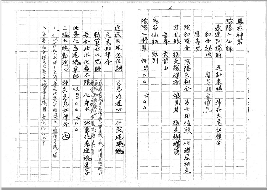 三清道院《閭山和合秘法科讲义》  电子版