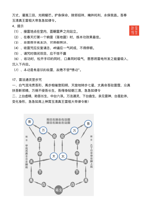 医圣法脉全盘雷法法本  20页  电子版