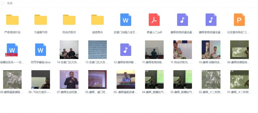 唐辉道医功法视频课程合集
